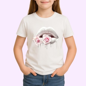 Tricou Buze afine si cirese, Lip gloss, Copii | Dama - Img 2