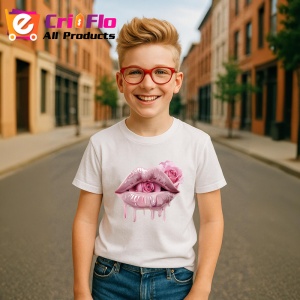 Tricou Buze nude cu trandafir si aur lichid, Lip gloss, Copii | Dama - Img 11