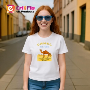Tricou camel filters tigari retro pe fundal negru design clasic, Copii | Dama | Barbat - Img 8