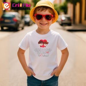 Tricou Cand Iti Scriu Ca Te Iubesc Nu O Fac Din Obisnuinta, din bumbac 100% , tricou alb pentru Copii | Dama | Barbat - Img 4