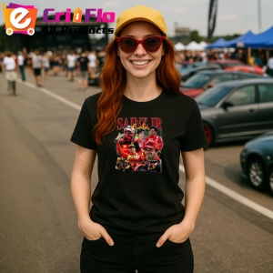 Tricou Carlos Sainz Jr Colaj Masina Echipa Ferrari Formula 1, Copii | Dama | Barbat - Img 7