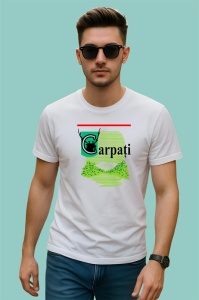 Tricou carpati tigari romanesti ambalaj vintage cu cerb, Copii | Dama | Barbat - Img 2