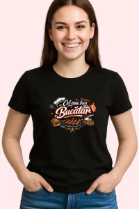 Tricou Cel Mai Bun Bucatar Gratar Friptura V3, din bumbac 100%, tricou negru Dama | Barbat - Img 2