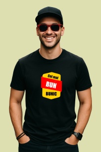 Tricou Cel Mai Bun Bunic Din Lume V3, din bumbac 100%, tricou negru, Dama | Barbat - Img 2