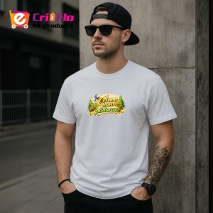 Tricou Cel Mai Bun Padurar Padure Munte V1, din bumbac 100% , tricou alb pentru Dama | Barbat - Img 6