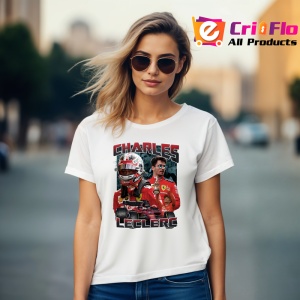 Tricou Charles Leclerc Portret Dublu Ferrari Formula 1, Copii | Dama | Barbat - Img 9