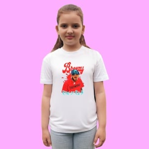 Tricou Chris Brown - King of R&B Red, muzica Hip-Hop / Trap, Dama | Barbat | Copii - Img 2