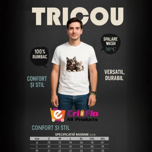 Tricou Ciobanesc German si pisica tigrata moment de relaxare Copii | Dama | Barbat Barbat - Img 6