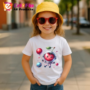 Tricou Cireasa de vara amuzanta astronaut, Fructe, Copii | Dama - Img 4