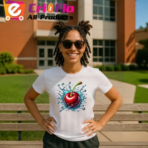 Tricou Cireasa si val acvatic proaspat, Fructe, Copii | Dama - Img 11