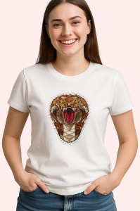 Tricou Cobra Ser Rosu Cu Colti, Copii | Dama | Barbat - Img 4