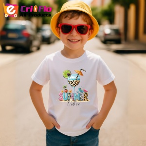 Tricou Cocktail cu lime si umbreluta text summer vibes exotic si racoritor Copii | Dama | Barbat Barbat - Img 10