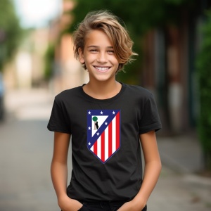 Tricou copii Atletico Madrid din bumbac 100% - Img 5