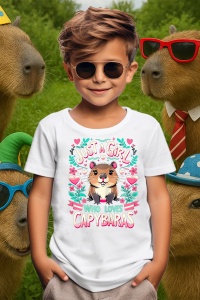 Tricou copii Capybara - Doar o fetita care iubeste capybara - Img 3