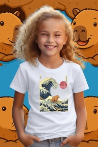 Tricou copii Capybara - Surfing