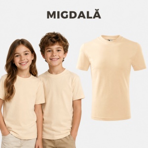 Tricou Copii Clasic Basic Kids, Băiat/Fată, Bumbac 100% Confortabil, 160 g/m², Mărimi 4–12 ani - Img 28