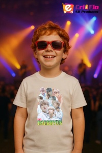 Tricou copii cu formatia BAEKHYUN EXO 1 , din bumbac 100% - Img 9