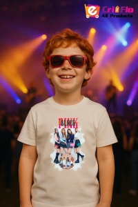 Tricou copii cu formatia BLACKPINK 6 , din bumbac 100% - Img 9