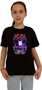 Tricou copii cu formatia BTS 5 , din bumbac 100% - Img 2