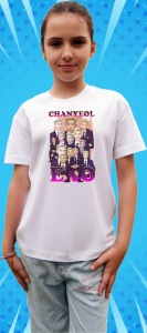 Tricou copii cu formatia CHANYEOL - EXO 1 , din bumbac 100% - Img 7