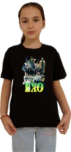 Tricou copii cu formatia EXO 2 , din bumbac 100% - Img 2