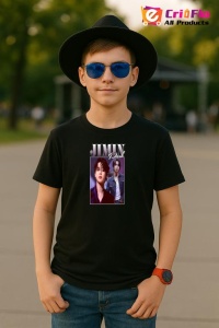 Tricou copii cu formatia JIMIN PARK JIMIN , din bumbac 100% - Img 1