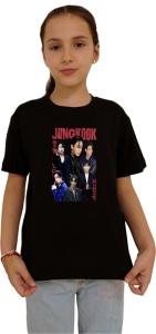 Tricou copii cu formatia JUNGKOOK 4 , din bumbac 100% - Img 2