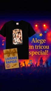 Tricou copii cu formatia MINA , din bumbac 100% - Img 6