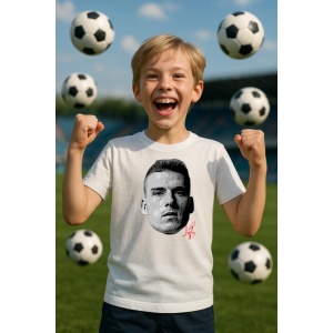 Tricou Copii cu Fotbalistul Andriy Lunin - Real Madrid