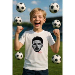 Tricou Copii cu Fotbalistul Declan Rice - Arsenal FC - Img 7