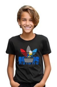 Tricou copii din bumbac 100% DJ Simpson, cu imprimeu pentru copii, îmbrăcăminte confortabilă, modă copii, cadou ideal - Img 2