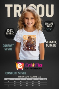 Tricou Copii din bumbac 100%, personalizat cu personajul Chewie - Img 4