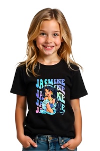 Tricou Copii din bumbac 100%, personalizat cu personajul Jasmine - Img 2