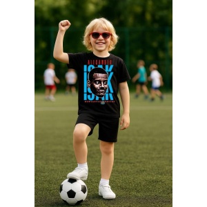 Tricou Copii din bumbac cu fotbalistul Alexander Isak-Newcastle United - Img 5