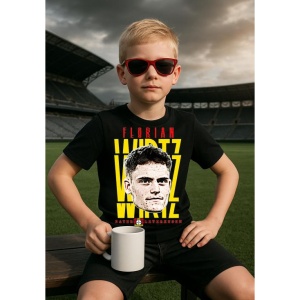 Tricou Copii din bumbac cu fotbalistul Florian Richard Wirtz-Bayer Leverkusen - Img 3
