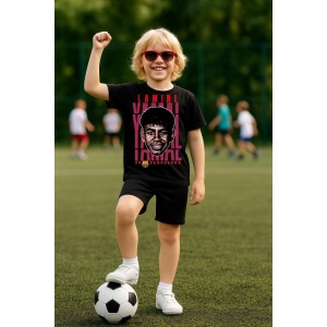 Tricou Copii din bumbac cu fotbalistul Lamine Yamal Nasraoui Ebana-FC Barcelona - Img 5