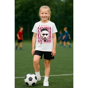 Tricou Copii din bumbac cu fotbalistul Robert Lewandowski-FC Barcelona - Img 8