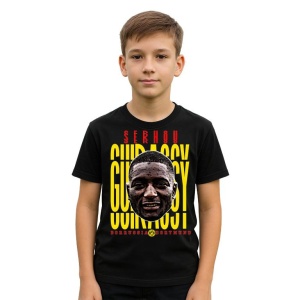 Tricou Copii din bumbac cu fotbalistul Serhou Yadaly Guirassy-Borussia Dortmund - Img 2