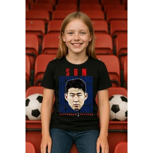 Tricou Copii din bumbac cu fotbalistul Son Heung-min-Tottenham Hotspur - Img 4