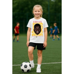 Tricou Copii din bumbac cu fotbalistul Vinicius Jose Paixao de Oliveira Junior-Real Madrid - Img 8