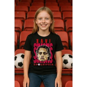 Tricou Copii din bumbac cu fotbalistul Xavi Quentin Shay Simons-RB Leipzig (imprumut de la PSG) - Img 4