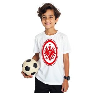 Tricou copii Eintracht Frankfurt din bumbac 100% - Img 2