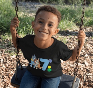 Tricou Copii Haios Personalizat - Bluey - Zi de nastere - Cadou - Img 6