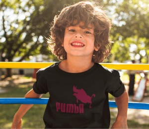 Tricou copii haios personalizat - Pumba - din bumbac, personalizat - Cadou - Img 2