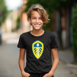 Tricou copii Leeds United FC din bumbac 100% - Img 5