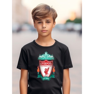 Tricou copii Liverpool FC din bumbac 100% - Img 7