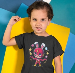 Tricou copii personalizat - Easter The Flash - din bumbac, personalizat - Cadou - Img 4