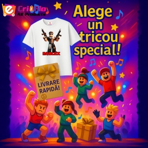 Tricou Copii Roblox Bucatarul Exploziv din bumbac 100% - Img 10