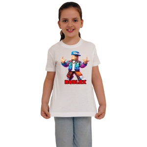 Tricou Copii Roblox Copilul Cu Masina din bumbac 100% - Img 3