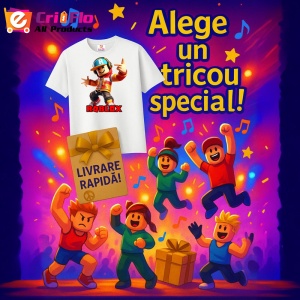 Tricou Copii Roblox Dansatorul De Zapada din bumbac 100% - Img 10